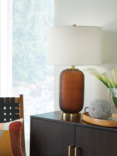Bay Furniture Gallery - Ashley Furniture - Farberman Lighting - Glass Table Lamp (1/CN) / Amber - L430864
