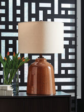 Bay Furniture Gallery - Ashley Furniture - Aaleahya Lighting - Glass Table Lamp (1/CN) / Rust - L430904