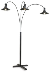 Bay Furniture Gallery - Ashley Furniture - Sheriel Lighting - Metal Arc Lamp (1/CN) / Black - L725059