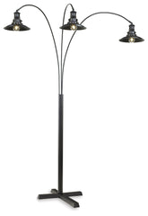 Bay Furniture Gallery - Ashley Furniture - Sheriel Lighting - Metal Arc Lamp (1/CN) / Black - L725059