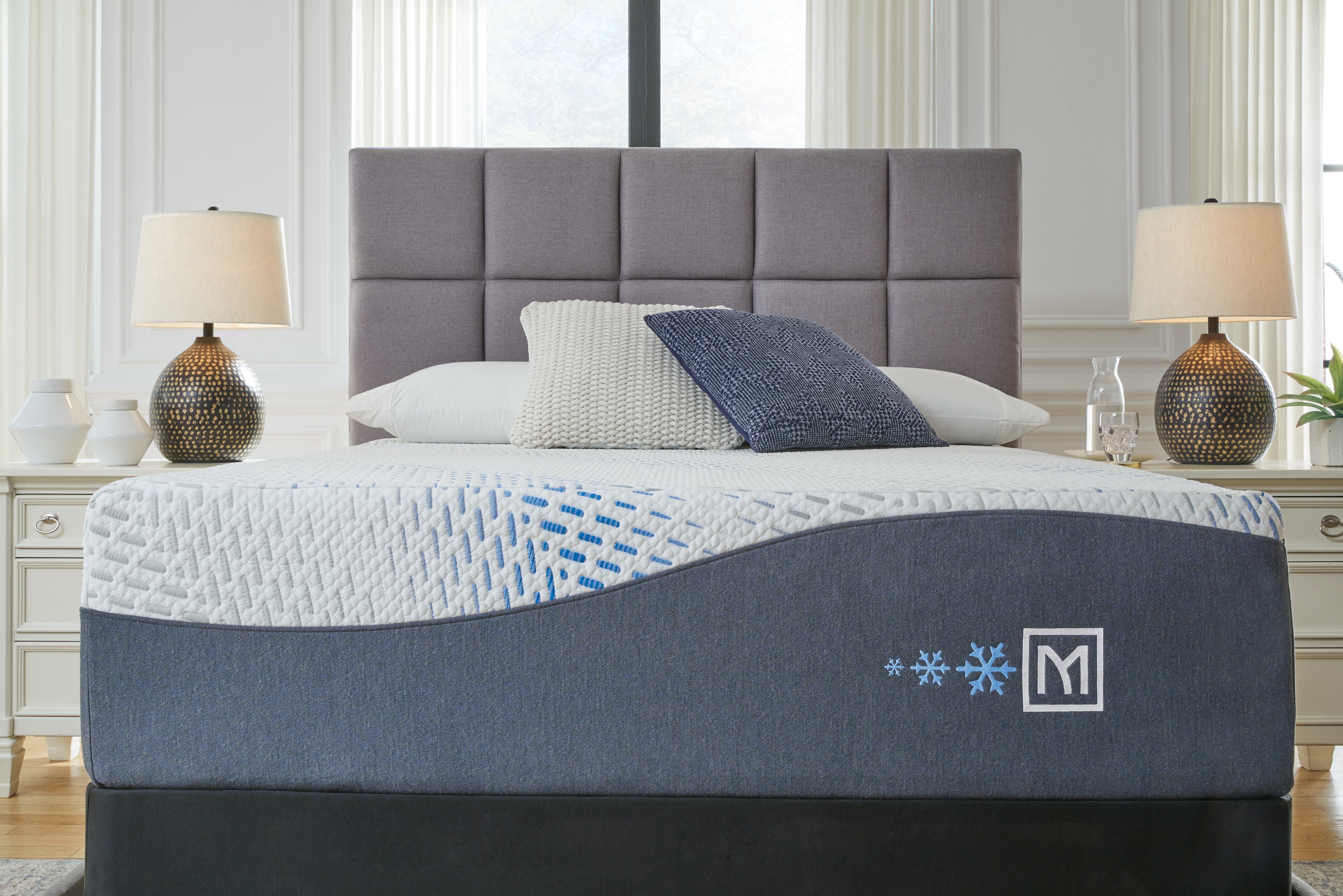 Bay Furniture Gallery - Ashley Furniture - Millennium Luxury Gel Memory Foam Mattresses - California King / White - M50551