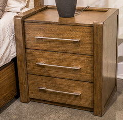 Bay Furniture Gallery - Ashley Furniture - Baskinger Bedroom - Three Drawer Night Stand / Brown - PCB863-93