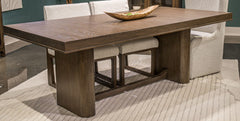Bay Furniture Gallery - Ashley Furniture - Radkin Dining Room - Rectangular Dining Room Table / Burnished Brown - PCD843-45