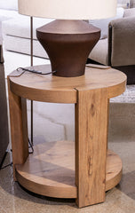Bay Furniture Gallery - Ashley Furniture - Flangren End Table - Round End Table - T553-6