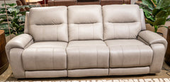 Bay Furniture Gallery - Ashley Furniture - Trendsetter Living Room - PWR REC Sofa w/Audio Seating / Ash - U1370015A