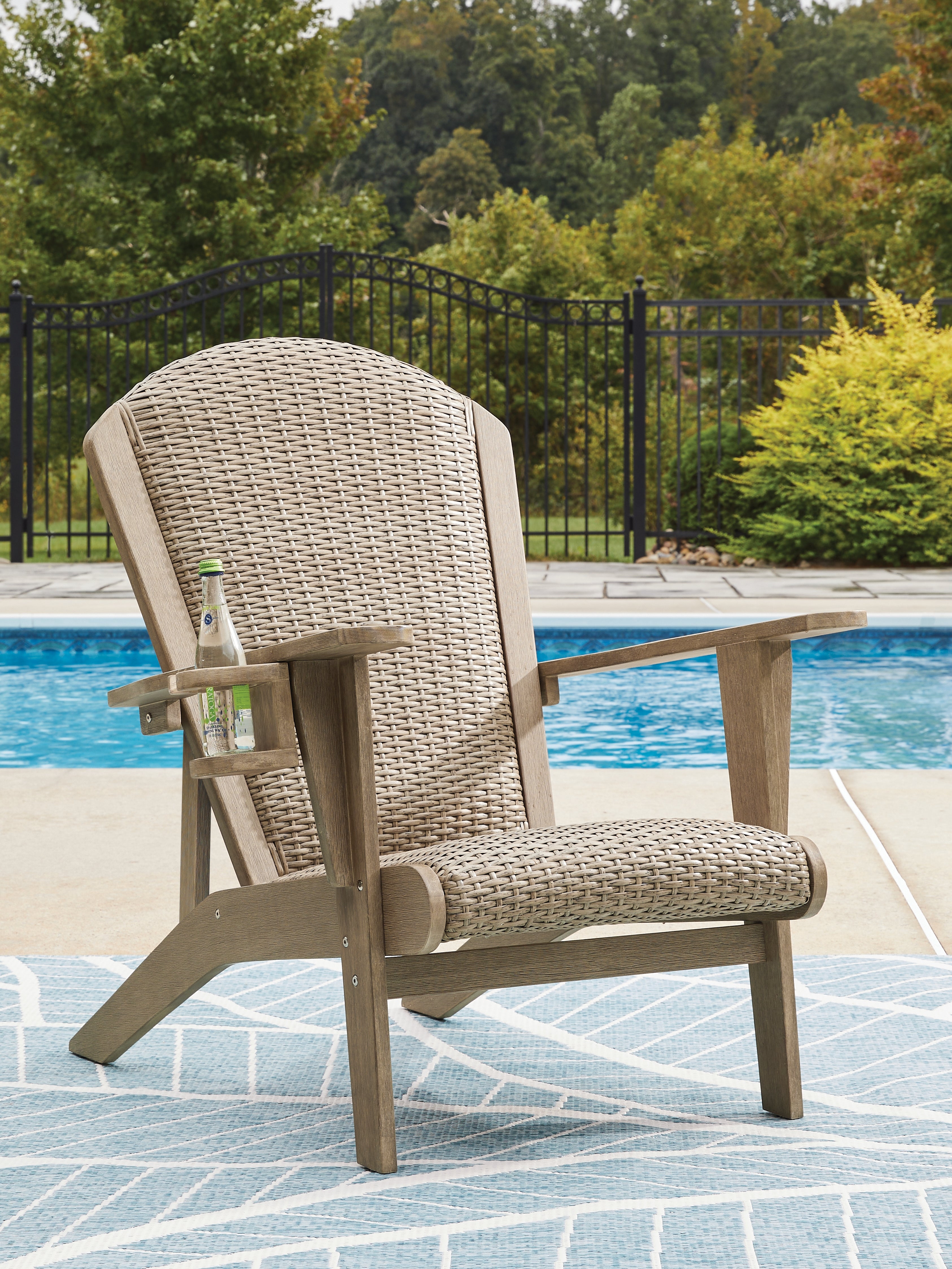 Bay Furniture Gallery - Ashley Furniture - Marina Sun Outdoor - Adirondack Chair / Beige - PCP204-898