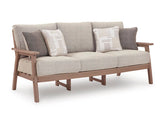 Bay Furniture Gallery - Ashley Furniture - Grover Beach Outdoor - Sofa with Cushion - PCP422-838