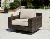 Bay Furniture Gallery - Ashley Furniture - Coastline Bay Outdoor - Sofa with Cushion / Brown - P784-838