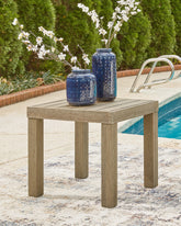 Bay Furniture Gallery - Ashley Furniture - Silo Point Outdoor - Square End Table / Brown - P804-702