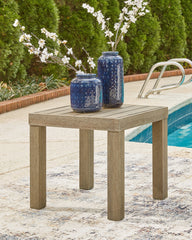 Bay Furniture Gallery - Ashley Furniture - Silo Point Outdoor - Square End Table / Brown - P804-702