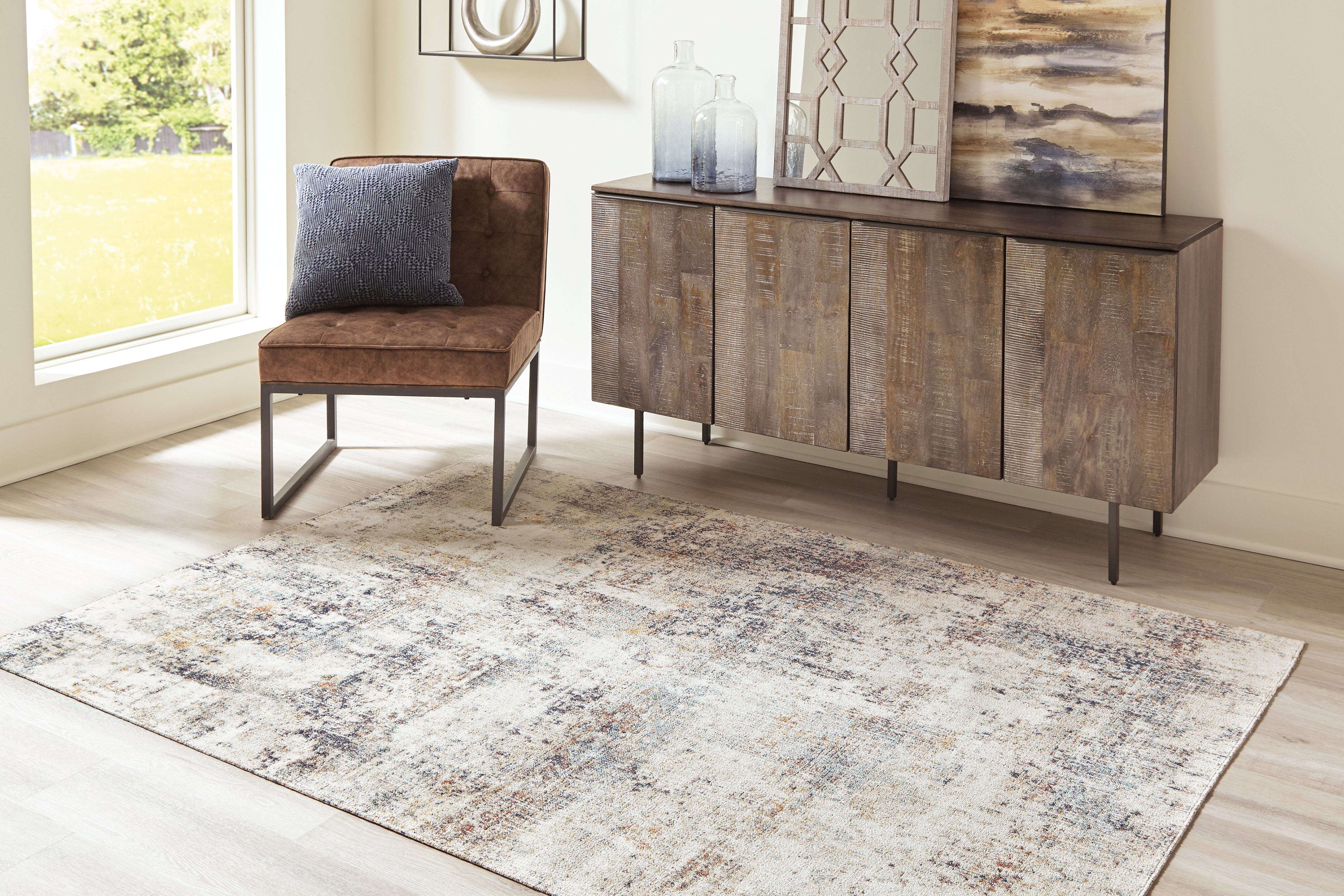 Bay Furniture Gallery - Ashley Furniture - Jerelyn Rug - 7'10" x 10' Rug / Multi - R405041