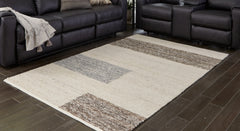 Bay Furniture Gallery - Ashley Furniture - Barus Rug - 5' x 7' Rug / Beige/Brown/Gray - R406402