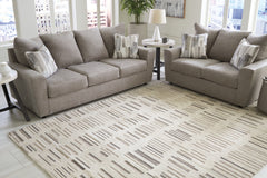 Bay Furniture Gallery - Ashley Furniture - Leesdale Rug - 8' x 10' Rug / Ivory/Brown/Black - R406421