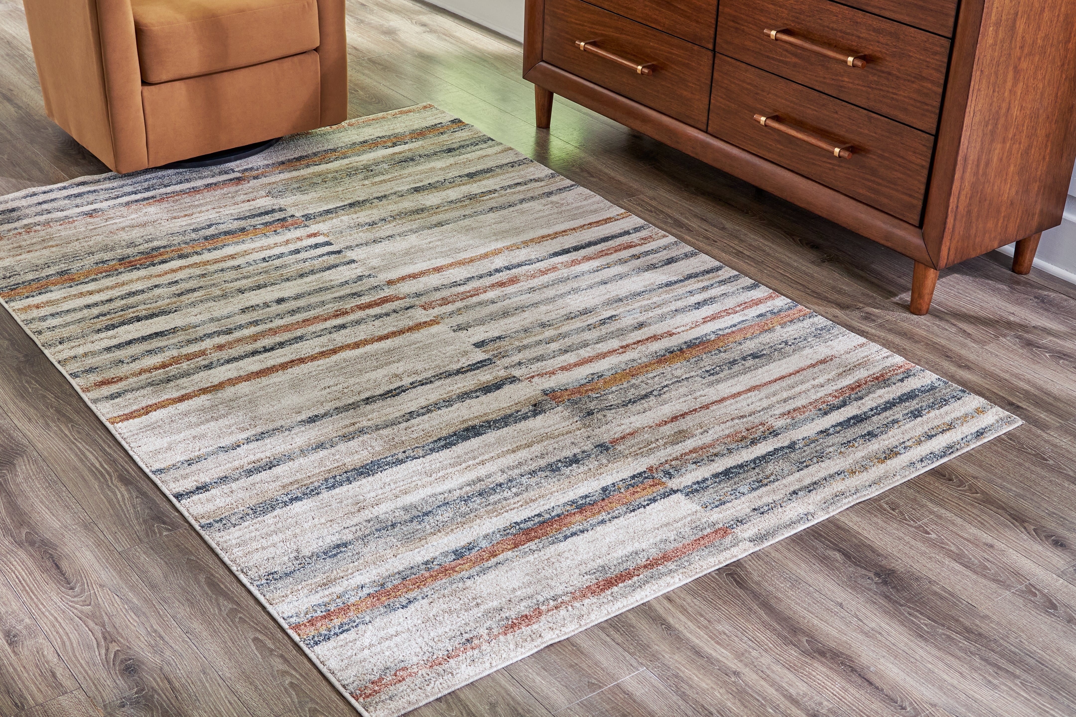 Bay Furniture Gallery - Ashley Furniture - Kemart Rug - 5' x 7' Rug / Multi - R406682