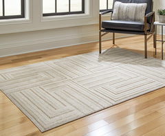 Bay Furniture Gallery - Ashley Furniture - Darmondard Rug - 8' x 10' Rug / Cream/Taupe - R406941