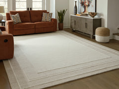Bay Furniture Gallery - Ashley Furniture - Teelgan Rug - Extra Large Rug / Ivory/Tan - R407310