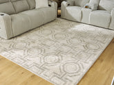 Bay Furniture Gallery - Ashley Furniture - Maconville Rug - Medium Rug / Ivory/Gray - R407322