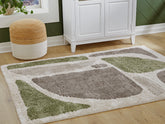 Bay Furniture Gallery - Ashley Furniture - Anburgh Rug - Large Rug / Green/Gray/Ivory - R407351