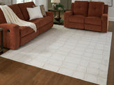 Bay Furniture Gallery - Ashley Furniture - Malvinsboro Rug - Washable 5' x 7' Area Rug / Sandstone - R407442