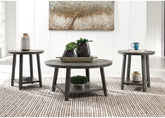 Bay Furniture Gallery - Ashley Furniture - Caitbrook Table (Set of 3) - Occasional Table Set (3/CN) / Gray - T188-13