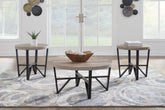 Bay Furniture Gallery - Ashley Furniture - Deanlee Table (Set of 3) - Occasional Table Set (3/CN) / Grayish Brown/Black - T235-13