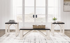 Bay Furniture Gallery - Ashley Furniture - Dorrinson Table (Set of 3) - Occasional Table Set (3/CN) / Antique White - T236-13