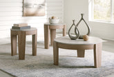 Bay Furniture Gallery - Ashley Furniture - Guystone Table (Set of 3) - Occasional Table Set (3/CN) / Light Brown - T237-13