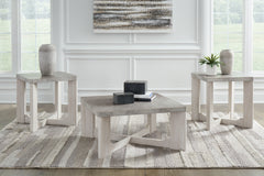 Bay Furniture Gallery - Ashley Furniture - Garnilly Table (Set of 3) - Occasional Table Set (3/CN) / Whitewash - T247-13