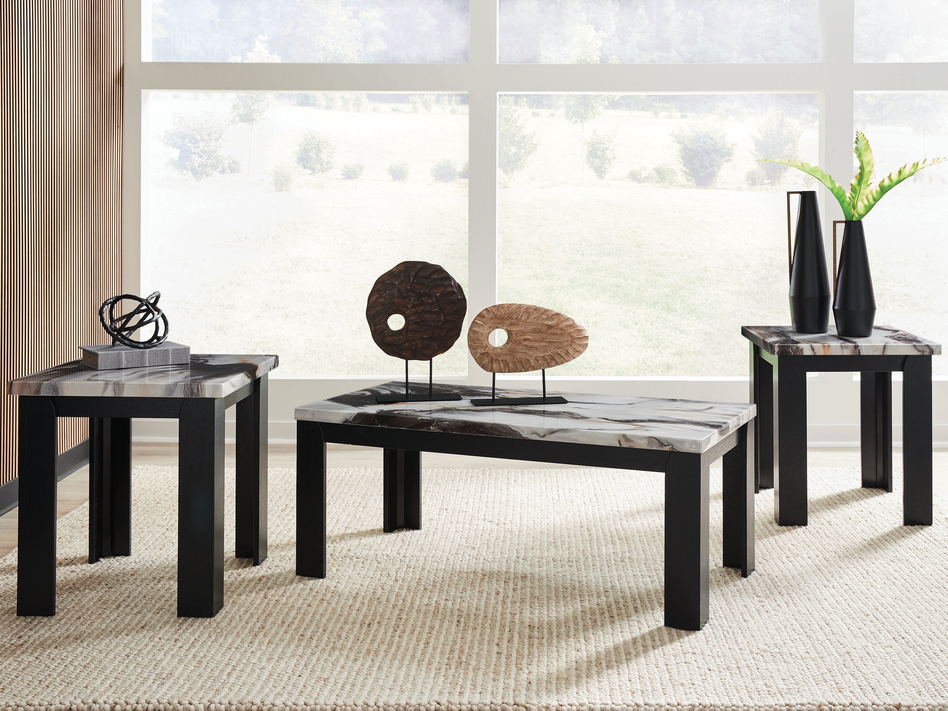 Bay Furniture Gallery - Ashley Furniture - Jazmore Table (Set of 3) - Occasional Table Set (3/CN) / Dark Brown - T255-13