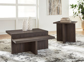 Bay Furniture Gallery - Ashley Furniture - Zendex Table (Set of 2) - Occasional Table Set (Set of 2) / Brown - T304-12