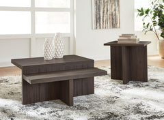 Bay Furniture Gallery - Ashley Furniture - Zendex Table (Set of 2) - Occasional Table Set (Set of 2) / Brown - T304-12