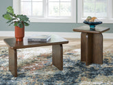 Bay Furniture Gallery - Ashley Furniture - Shawbeck Table (Set of 2) - Occasional Table Set (Set of 2) / Medium Brown - T315-12