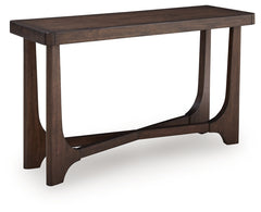 Bay Furniture Gallery - Ashley Furniture - Korestone Sofa Table - Sofa Table / Dark Brown - T438-4