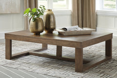 Bay Furniture Gallery - Ashley Furniture - Cariton Coffee Table - Rectangular Cocktail Table / Gray - T471-1