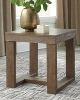 Bay Furniture Gallery - Ashley Furniture - Cariton End Table - Square End Table / Gray - T471-2