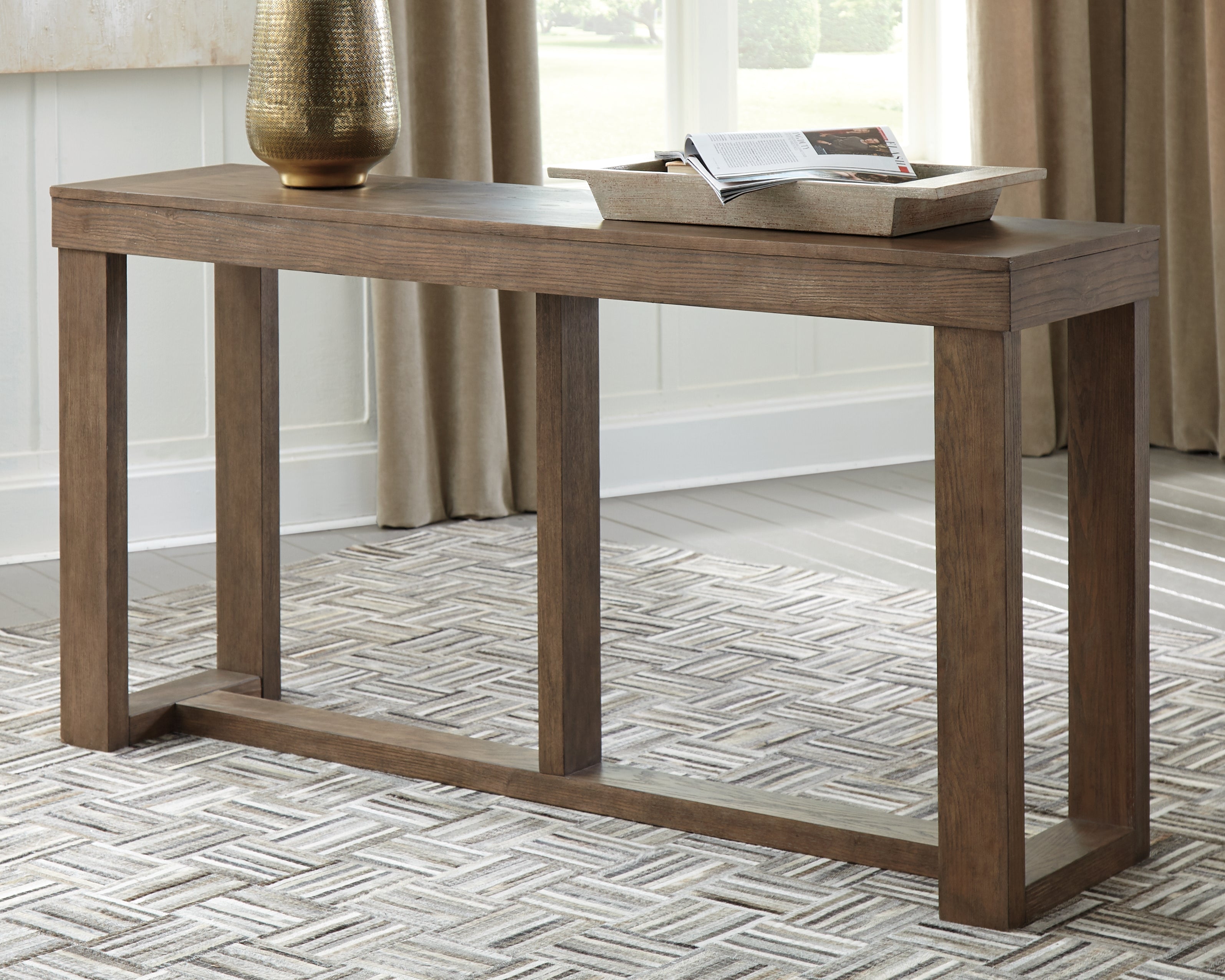 Bay Furniture Gallery - Ashley Furniture - Cariton Sofa/Console Table - Sofa Table - T471-4