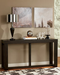 Bay Furniture Gallery - Ashley Furniture - Watson Sofa/Console Table - Sofa Table / Dark Brown - T481-4