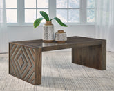 Bay Furniture Gallery - Ashley Furniture - Dreggan Coffee Table - Rectangular Cocktail Table / Brown - T567-1
