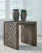Bay Furniture Gallery - Ashley Furniture - Dreggan End Table - Square End Table / Brown - T567-2