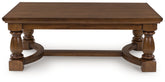 Bay Furniture Gallery - Ashley Furniture - Sturlayne Coffee Table - Rectangular Cocktail Table / Brown - T609-1