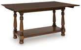 Bay Furniture Gallery - Ashley Furniture - Sturlayne Flip Top Sofa Table - Flip Top Sofa Table / Brown - T609-4