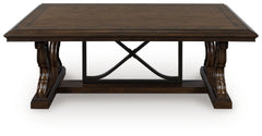 Bay Furniture Gallery - Ashley Furniture - Maylee Coffee Table - Rectangular Cocktail Table / Dark Brown - T647-1