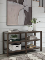 Bay Furniture Gallery - Ashley Furniture - Kallenny Sofa Table - Sofa Table / Brown/Gray - T669-4