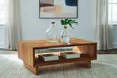 Bay Furniture Gallery - Ashley Furniture - Dressonni Coffee Table - Rectangular Cocktail Table / Brown - T690-1
