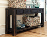 Bay Furniture Gallery - Ashley Furniture - Gavelston Sofa/Console Table - Sofa Table / Black - T732-4