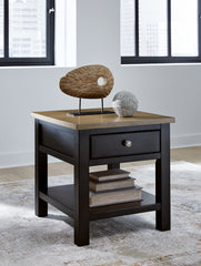 Bay Furniture Gallery - Ashley Furniture - Drazmine End Table - Rectangular End Table / Brown - T734-3