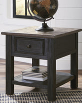 Bay Furniture Gallery - Ashley Furniture - Tyler Creek End Table - Rectangular End Table / Grayish Brown/Black - T736-3