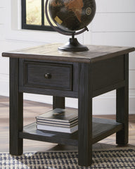 Bay Furniture Gallery - Ashley Furniture - Tyler Creek End Table - Rectangular End Table / Grayish Brown/Black - T736-3