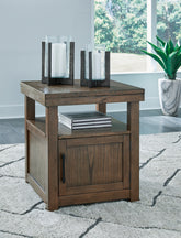 Bay Furniture Gallery - Ashley Furniture - Boardernest End Table - Rectangular End Table / Brown - T738-3