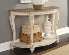 Bay Furniture Gallery - Ashley Furniture - Realyn Sofa Table - Sofa Table / White/Brown - T743-4